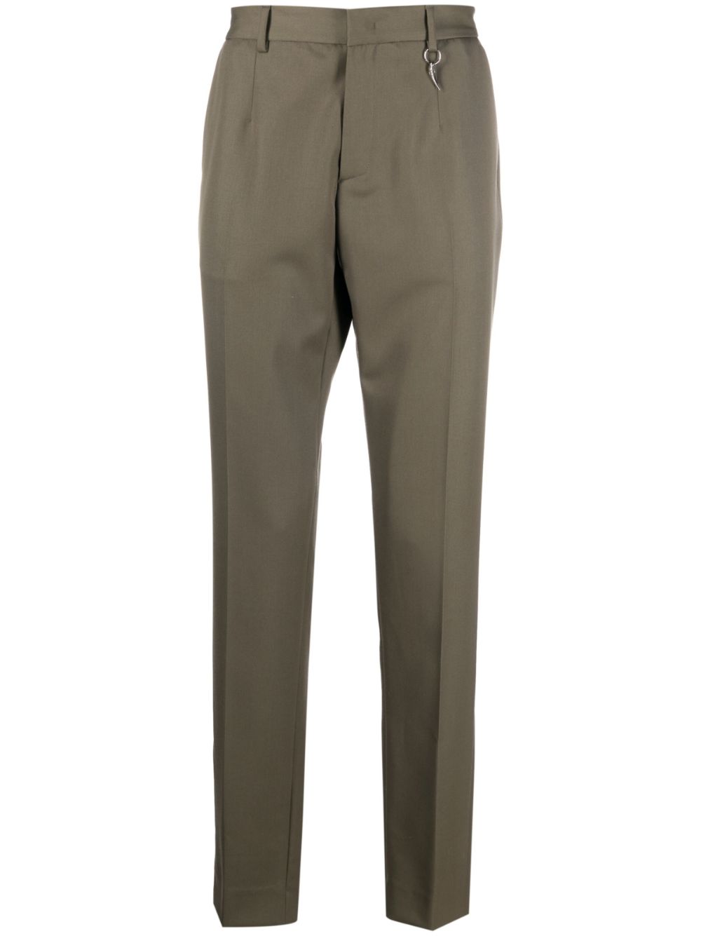 Roberto Cavalli straight-leg wool trousers - Green