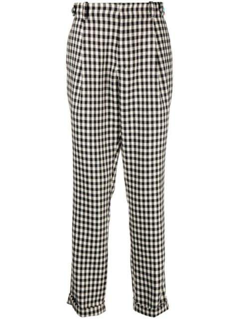 Roberto Cavalli Pantalon met gingham ruit