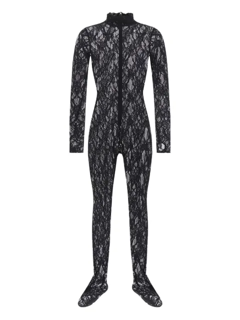 Roberto Cavalli lace high-neck jumpsuit