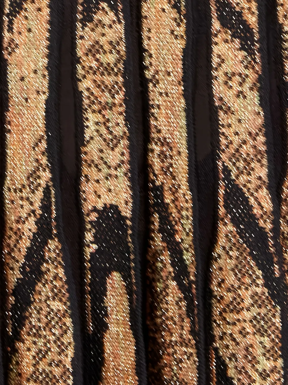 Roberto Cavalli Pleated Abstract-pattern Mini Skirt In Black