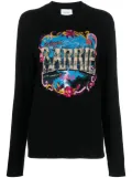 Barrie patterned-intarsia sweatshirt - Black