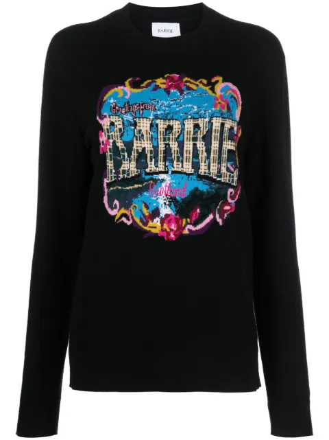 Barrie sudadera con motivo de rayas en intarsia