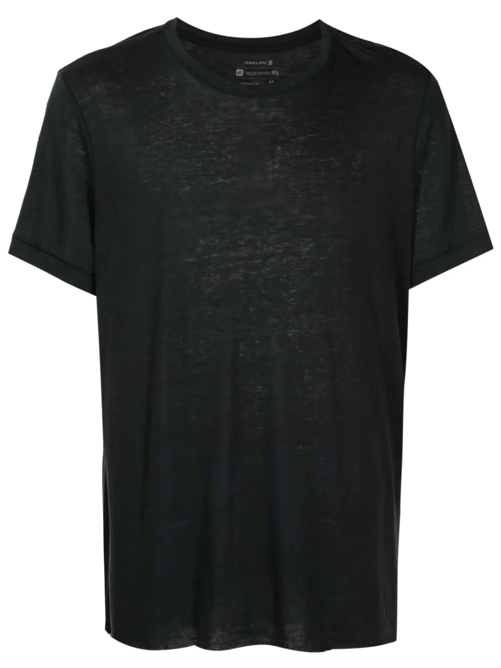 Osklen Camiseta de linho com logo | Azul | Image 1