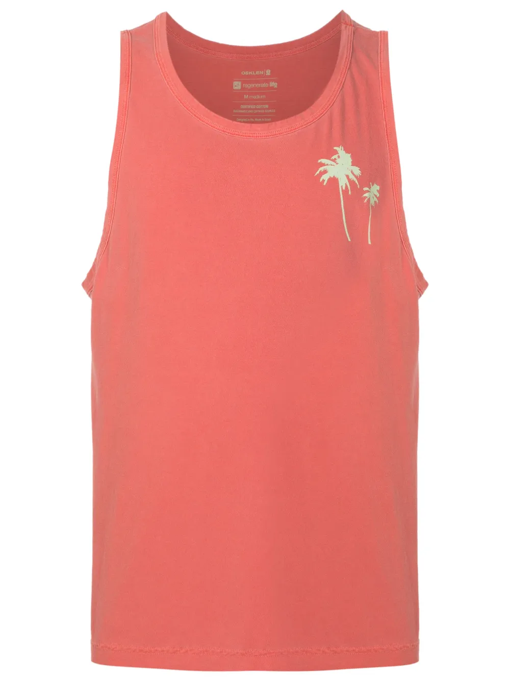 Osklen Sleeveless Cotton Tank Top In Red