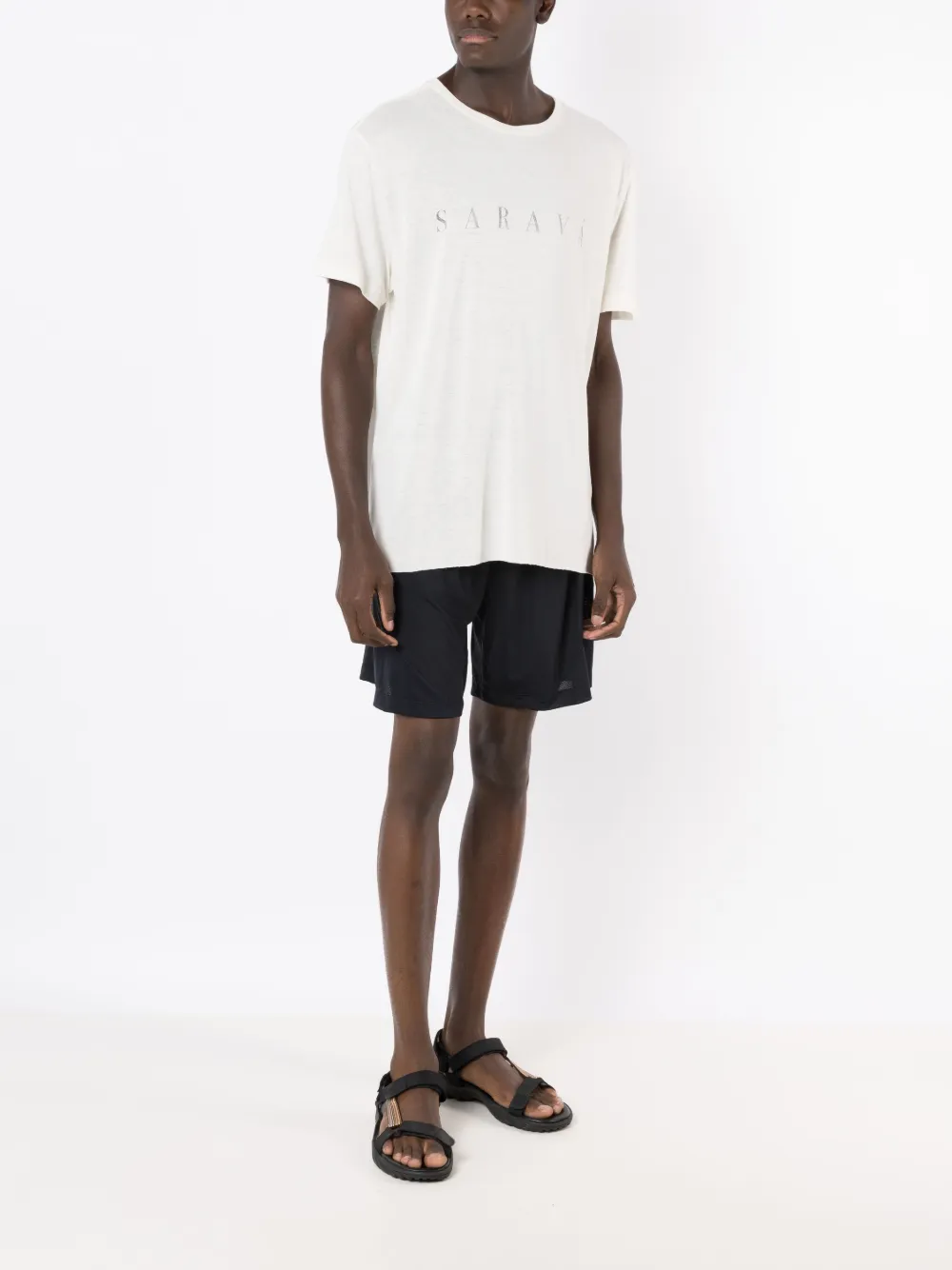 Osklen Bermuda shorts met print - Zwart