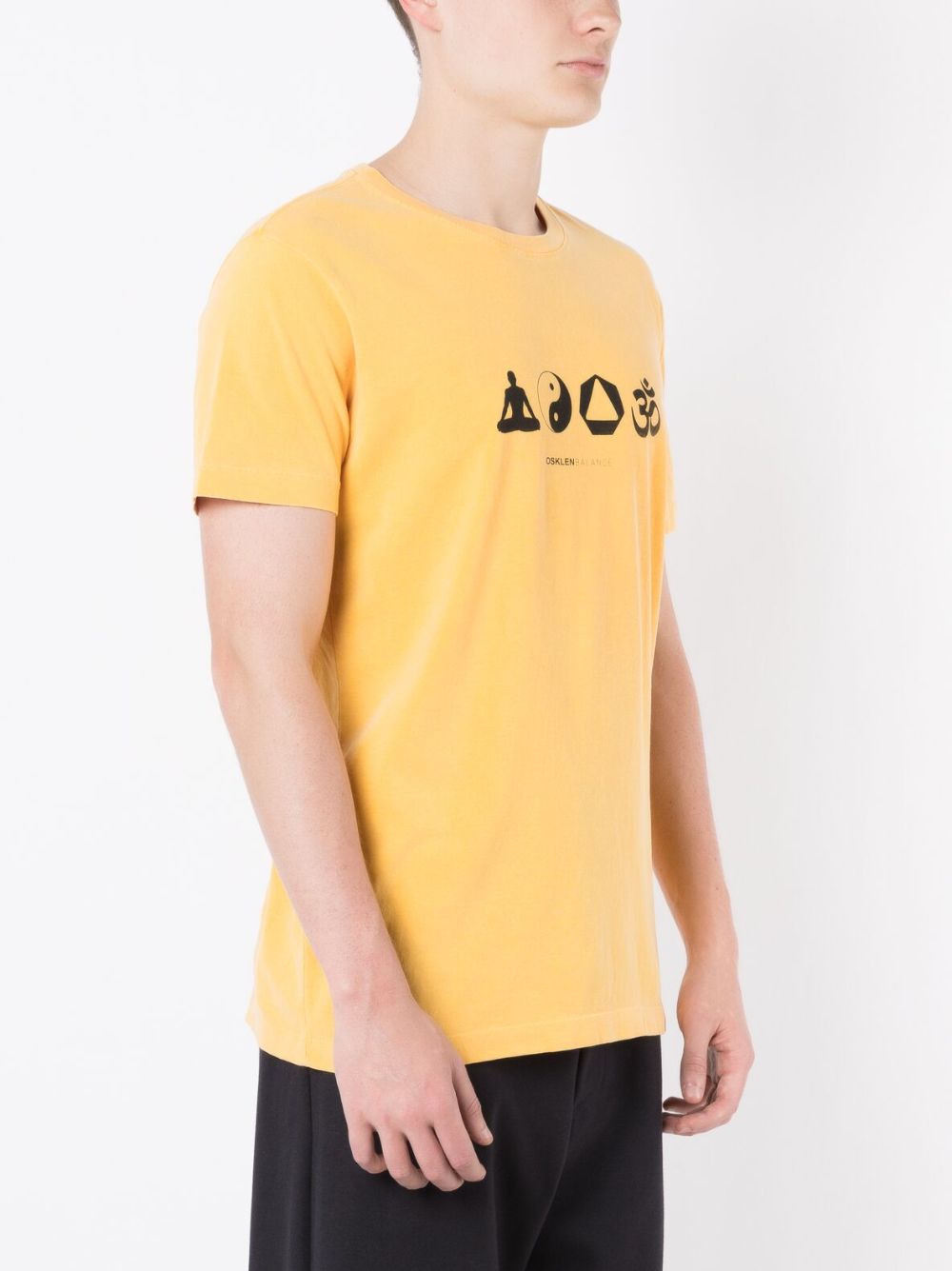 Osklen T-shirt met print Geel