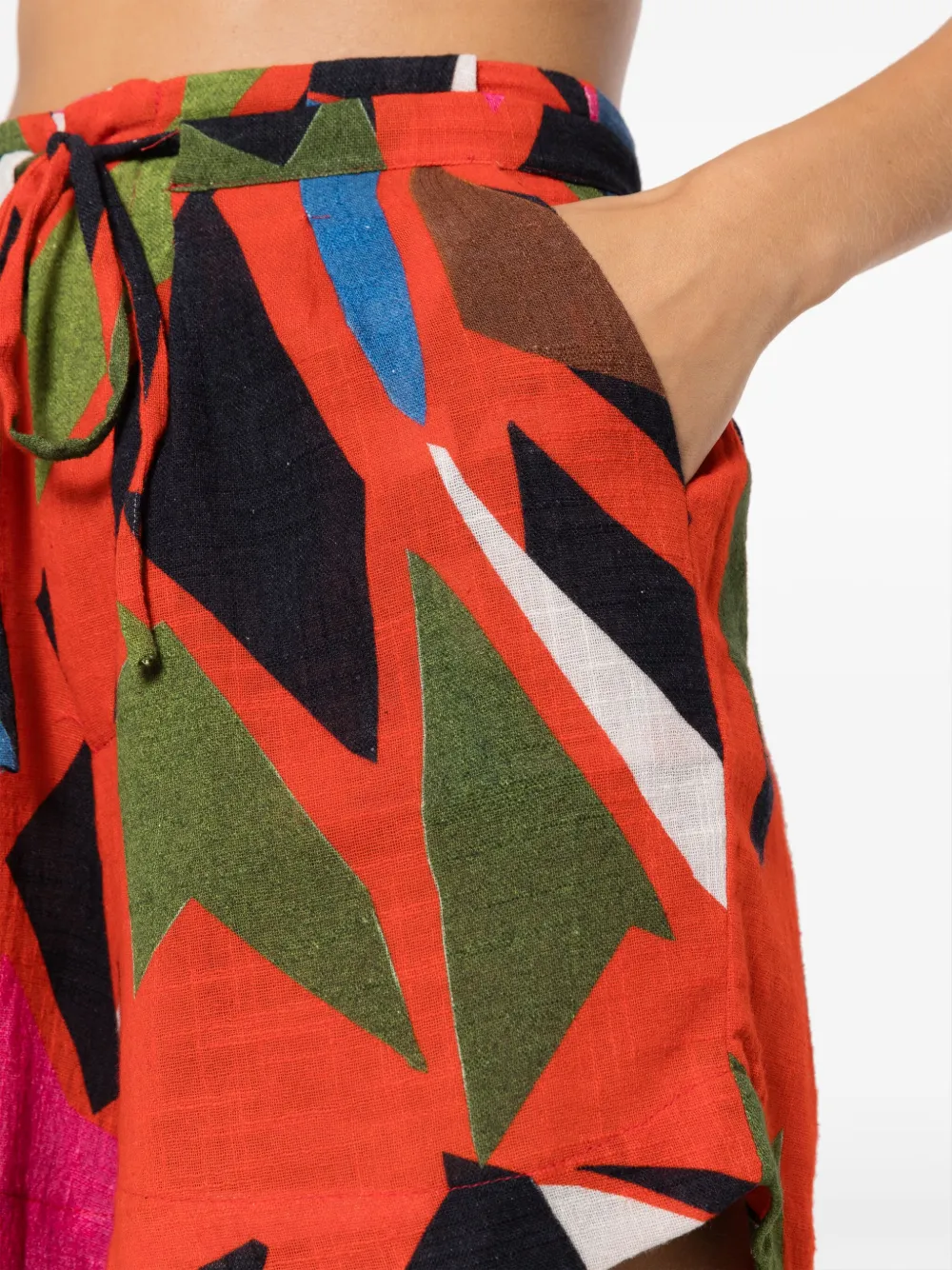 Osklen Abacaxi Graphic-print Shorts In Multicolour