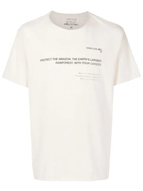 Osklen Camiseta com estampa gráfica