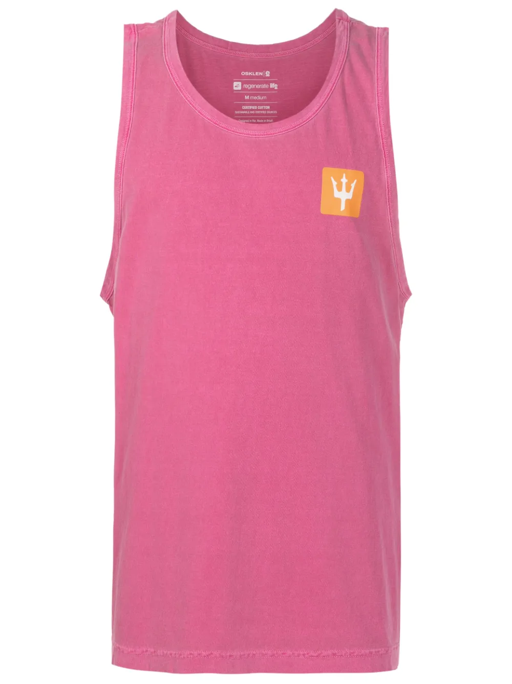 Osklen Sleeveless Cotton Tank Top In Pink