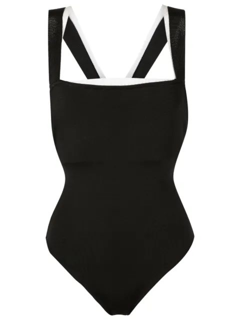 Osklen May layered-effect ribbed one-piece