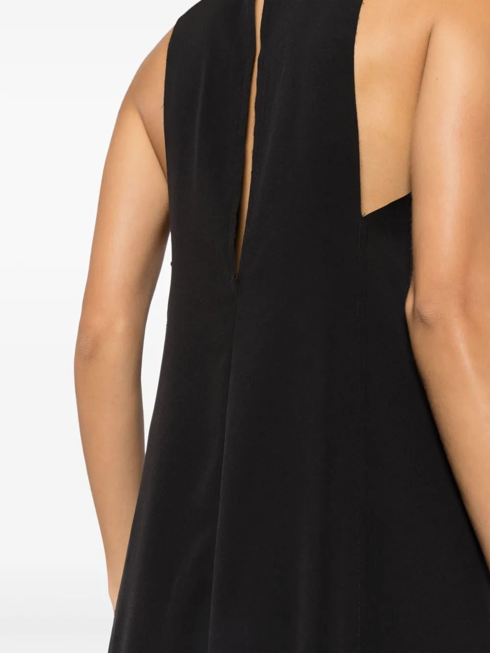Osklen Superlight mouwloze maxi-jurk Zwart