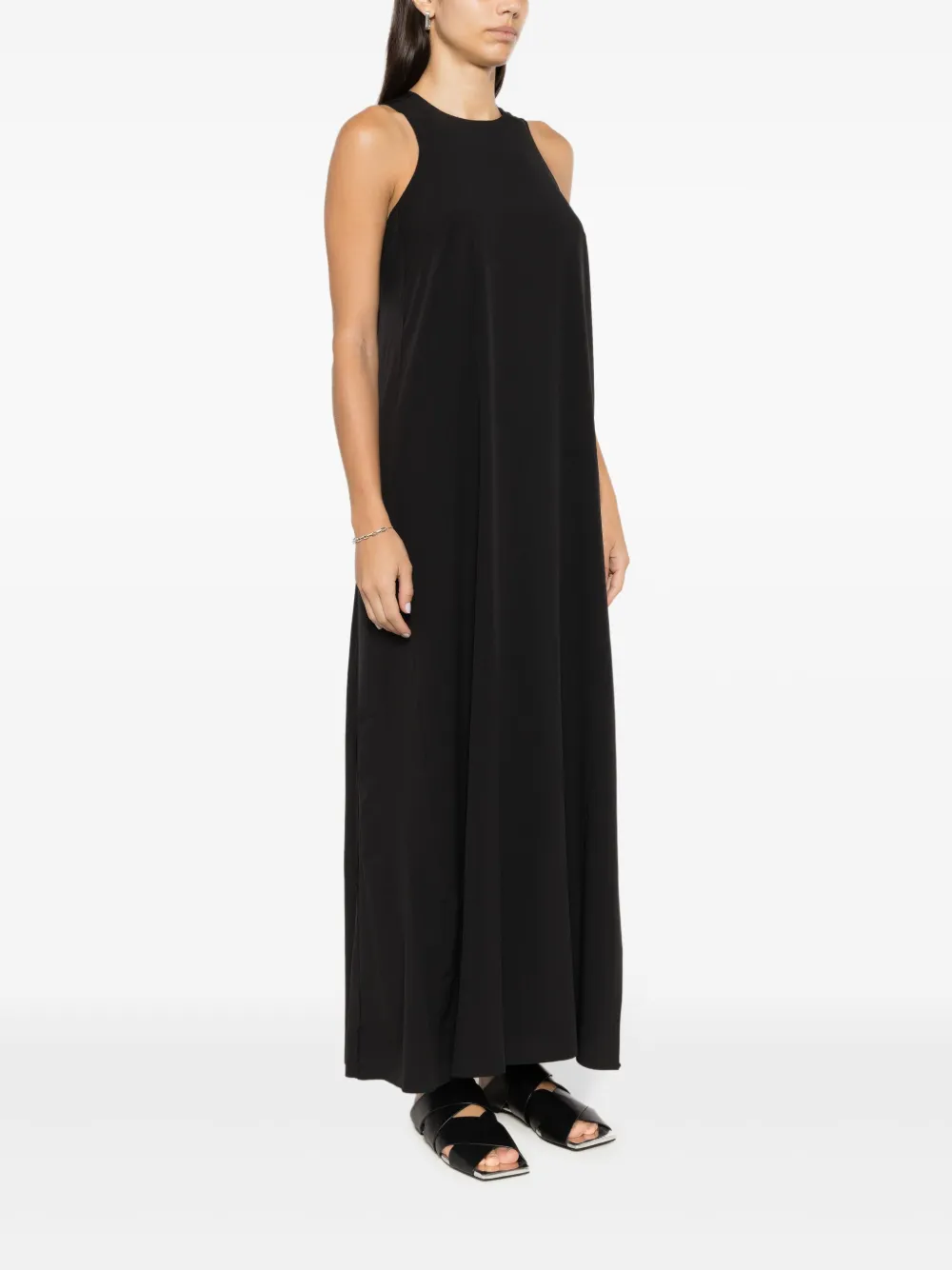 Osklen Superlight mouwloze maxi-jurk Zwart
