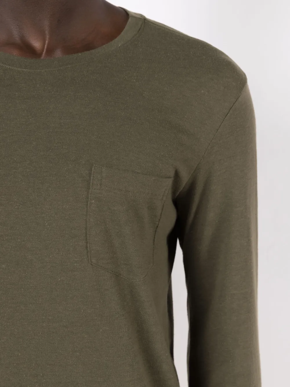 Osklen Long-sleeved Cotton T-shirt In Green