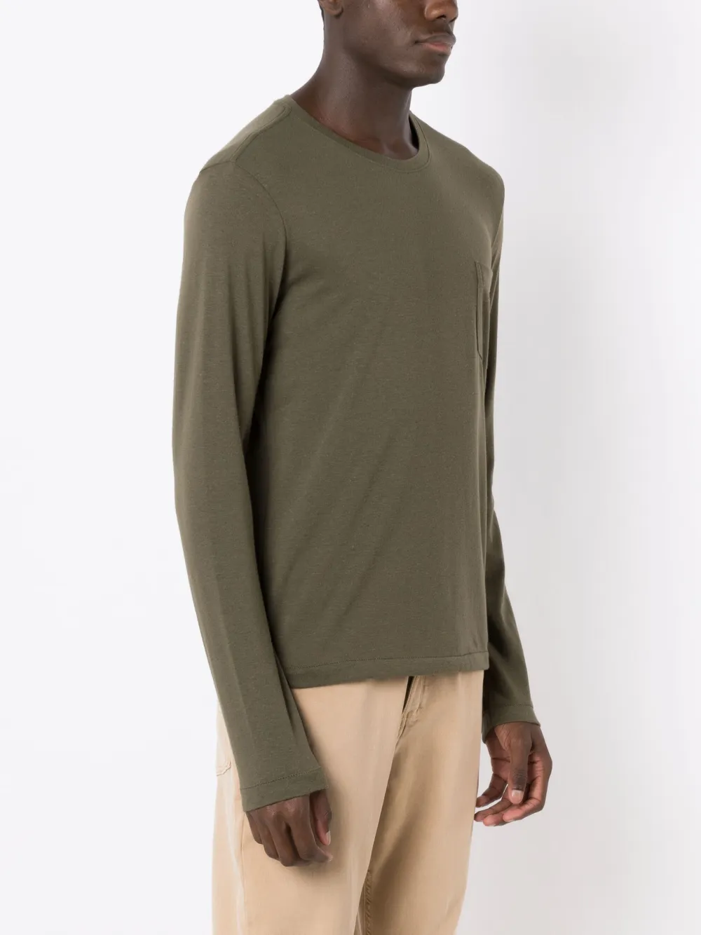 Osklen Long-sleeved Cotton T-shirt In Green