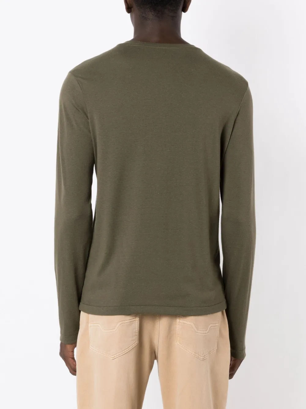 Osklen Long-sleeved Cotton T-shirt In Green
