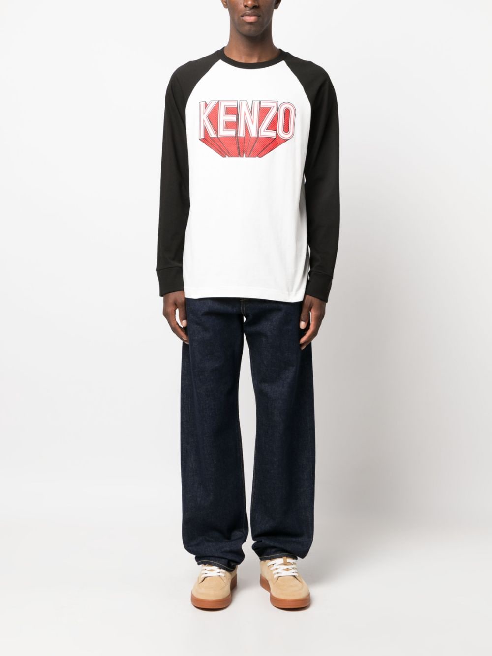 Kenzo T-shirt met logoprint - Wit