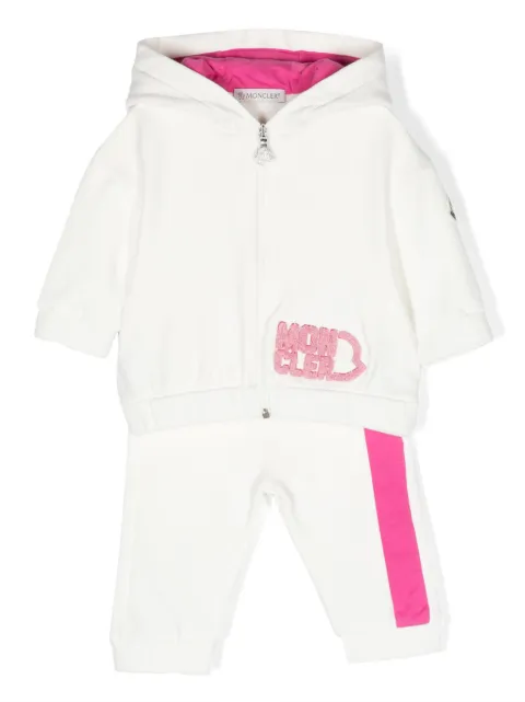 Moncler Enfant logo-embroidered stretch-cotton tracksuit set