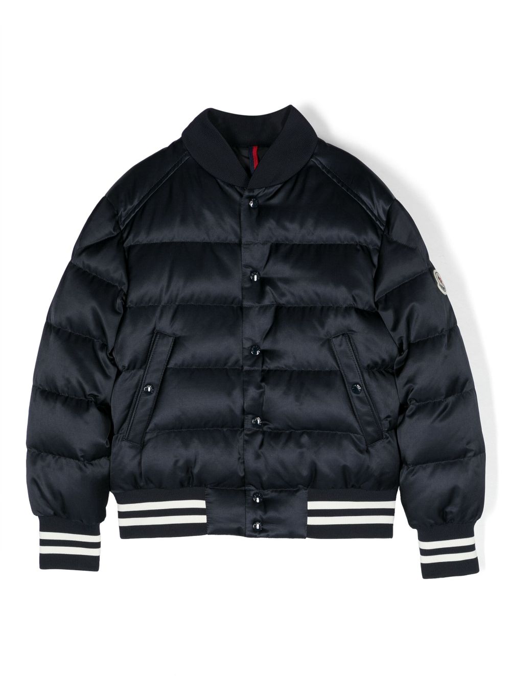 Moncler Enfant padded baseball jacket - Blue