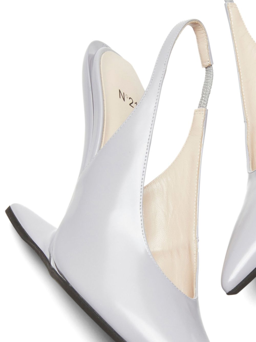 Nº21 Pumps met puntige neus - Zilver