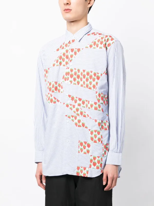 Comme Des Garçons Shirt x Brent Westfall Strawberry Patchwork