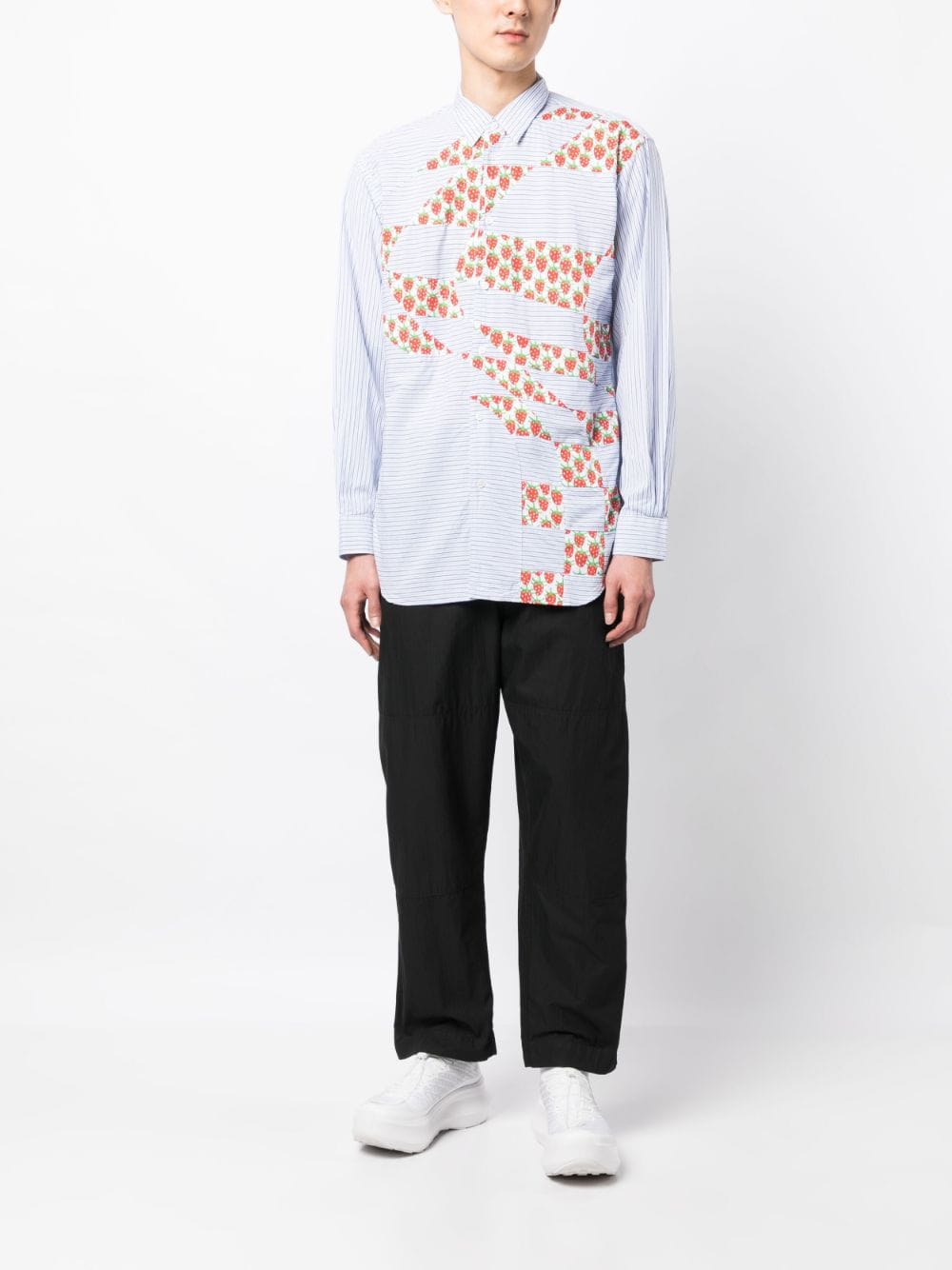 Image 2 of Comme Des Garçons Shirt Camicia con design patchwork x Brent Westfall