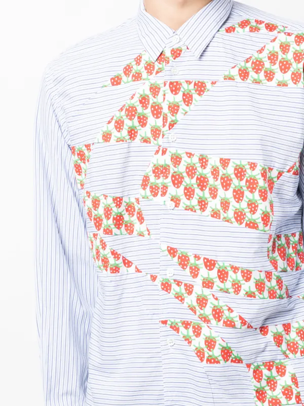 Comme Des Garçons Shirt x Brent Westfall Strawberry Patchwork