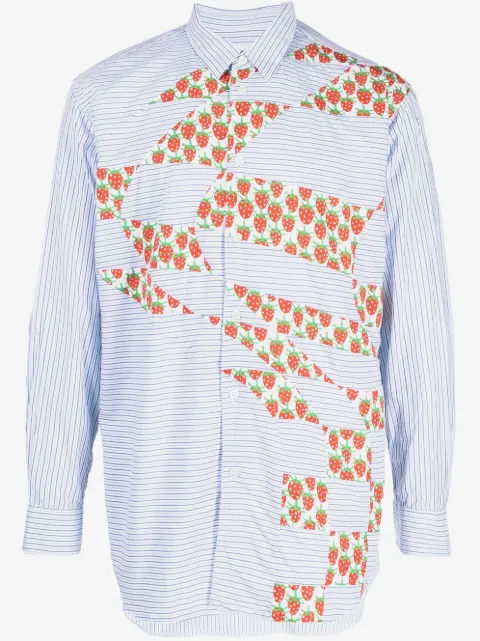 Comme Des Garçons Shirt camisa con diseño patchwork de Comme Des Garçons Shirt x Brent Westfall