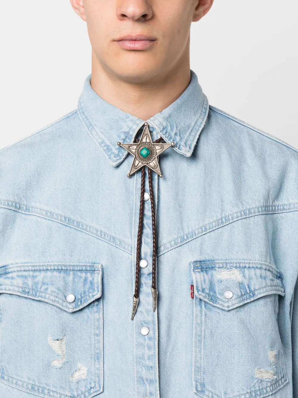 Roberto Cavalli Halsketting met hanger - Bruin