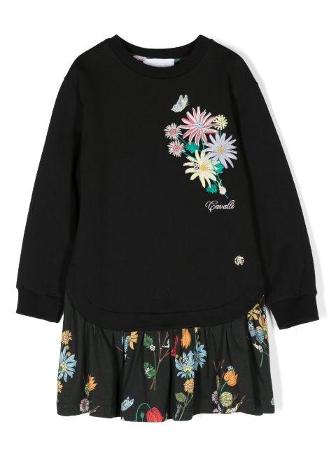 Roberto Cavalli Junior Sweatshirt mit Blumenmotiv