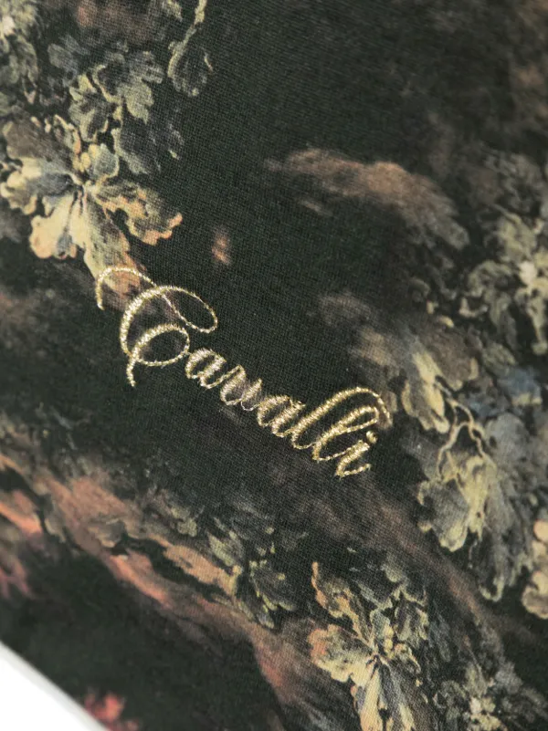 Roberto Cavalli Junior graphic-print Cotton Blanket Blue