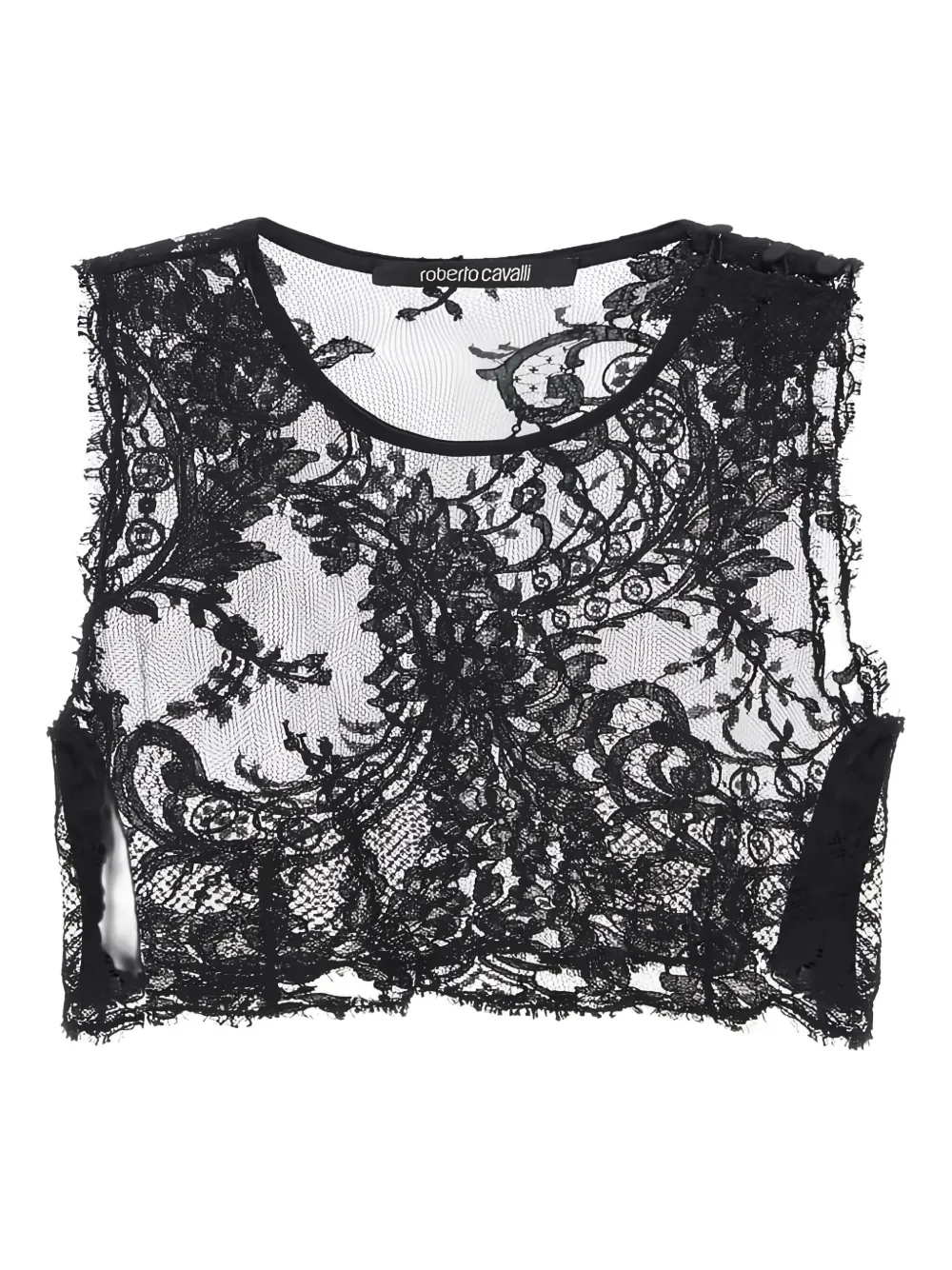 Roberto Cavalli cropped top | Black | Image 1