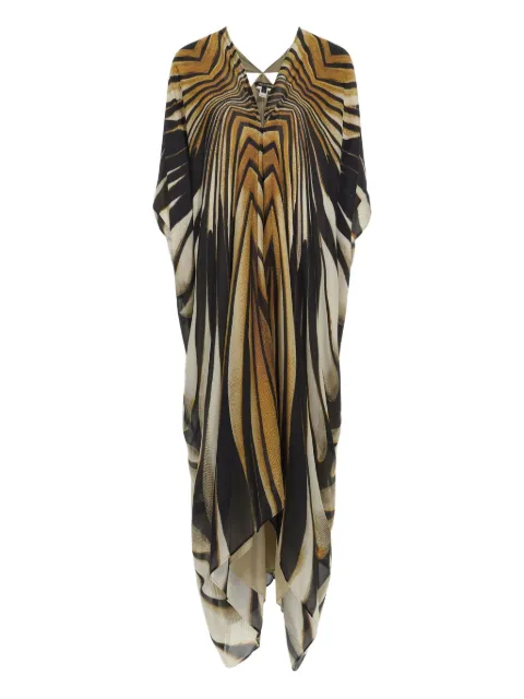 Roberto Cavalli striped midi dress