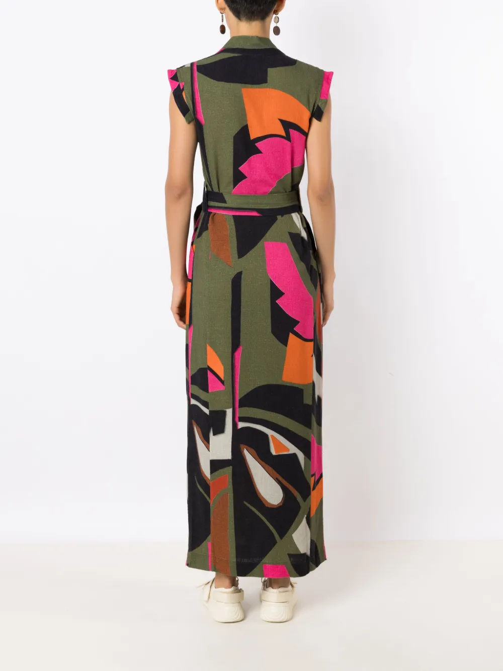 Osklen Gewickeltes Maxikleid Mit Print In Multicolour