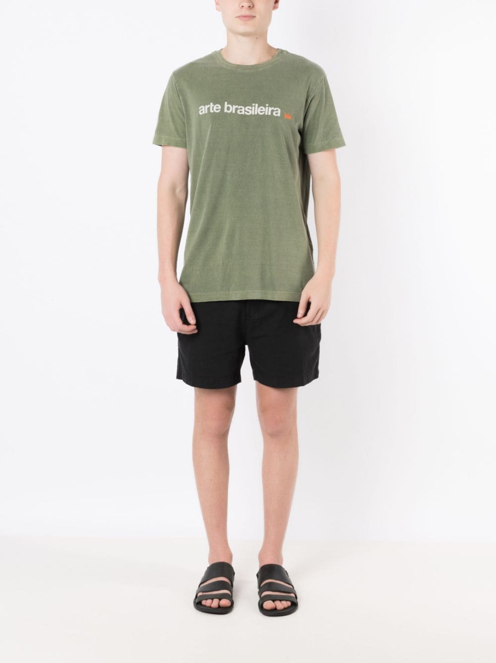 Osklen T-shirt met print - Groen