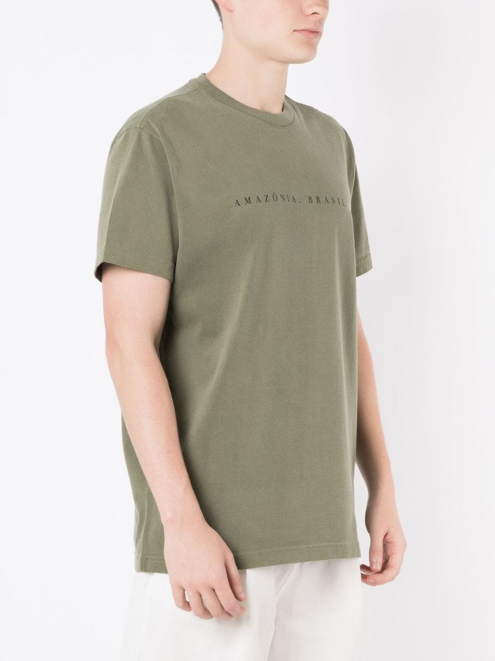 Osklen T-shirt met print Groen