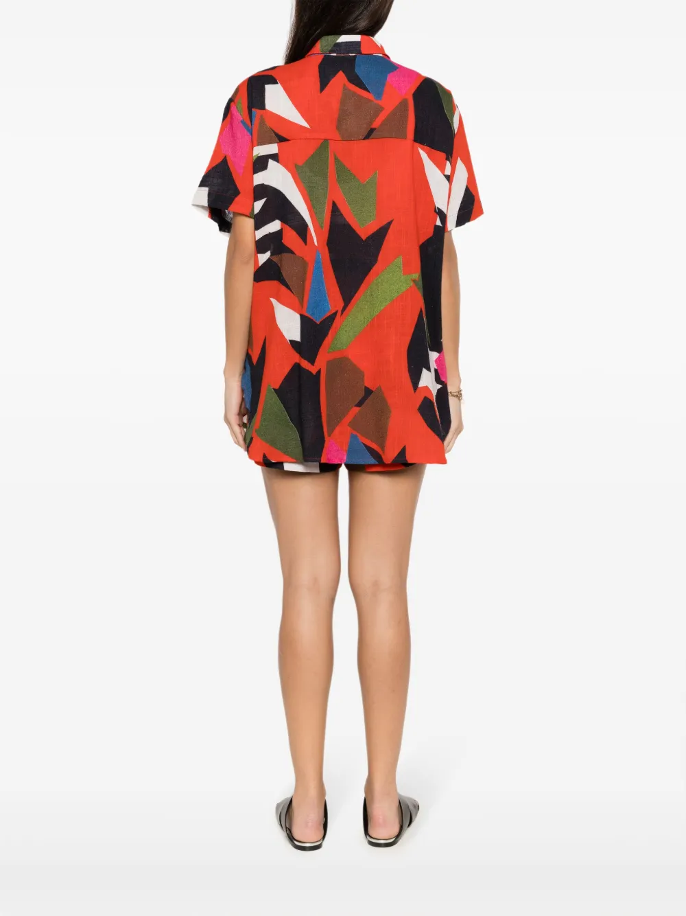 ABACAXI 抽象印花衬衫