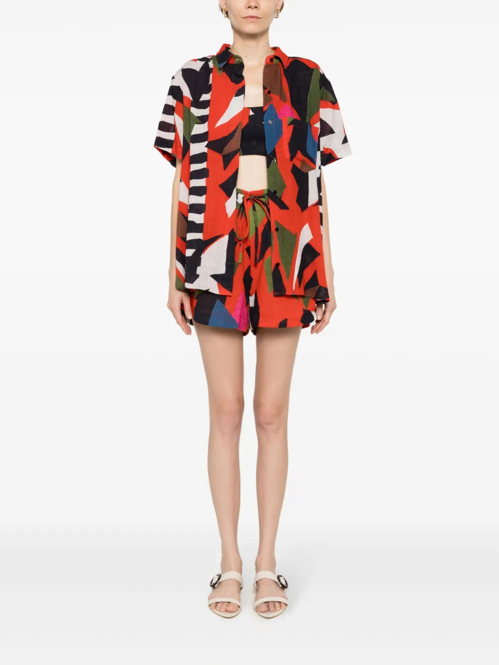 Osklen Blouse met abstracte print - Veelkleurig