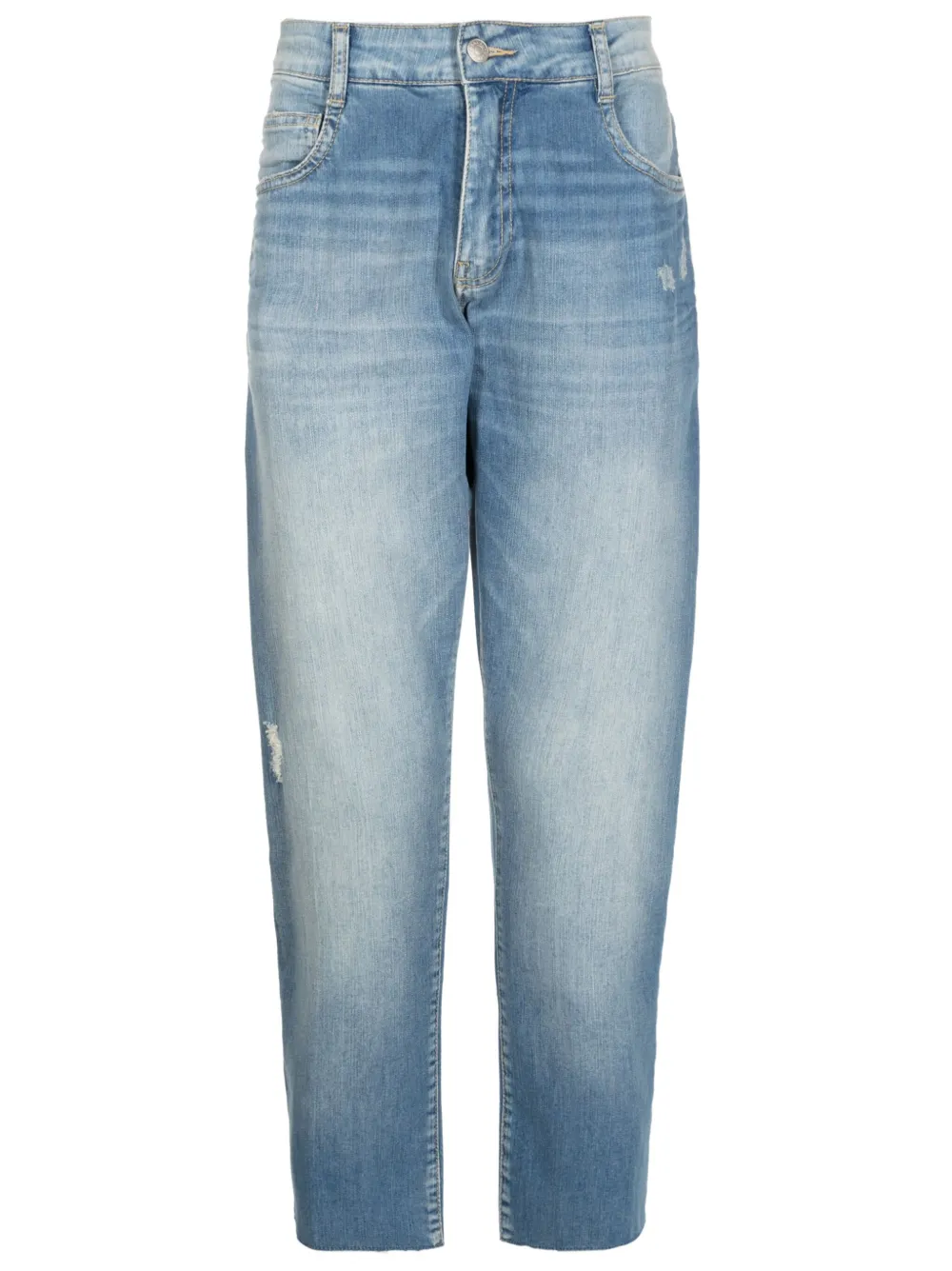 Osklen Tief Sitzende Cropped-jeans In Blue