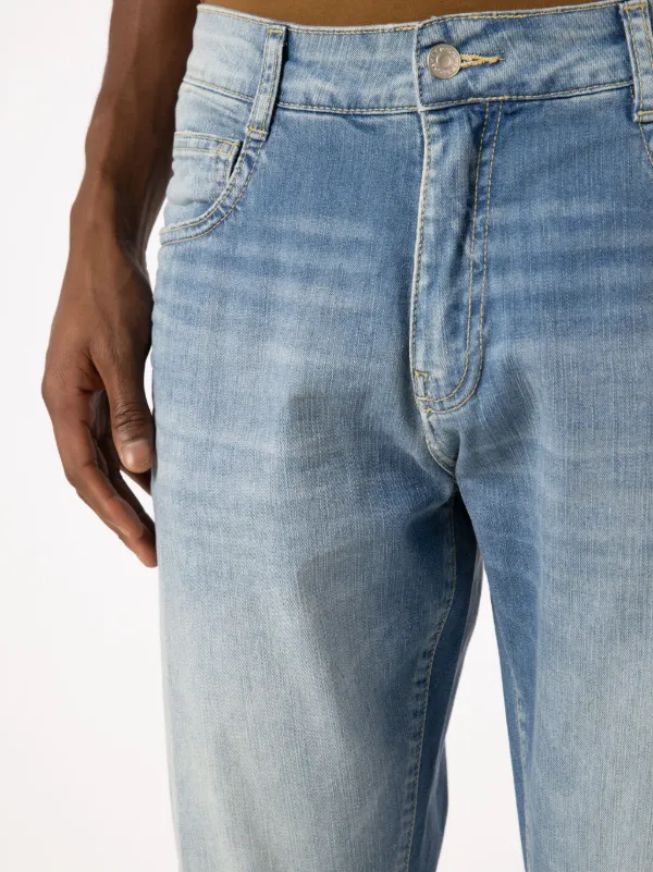 Cropped tapered hot sale jeans mens