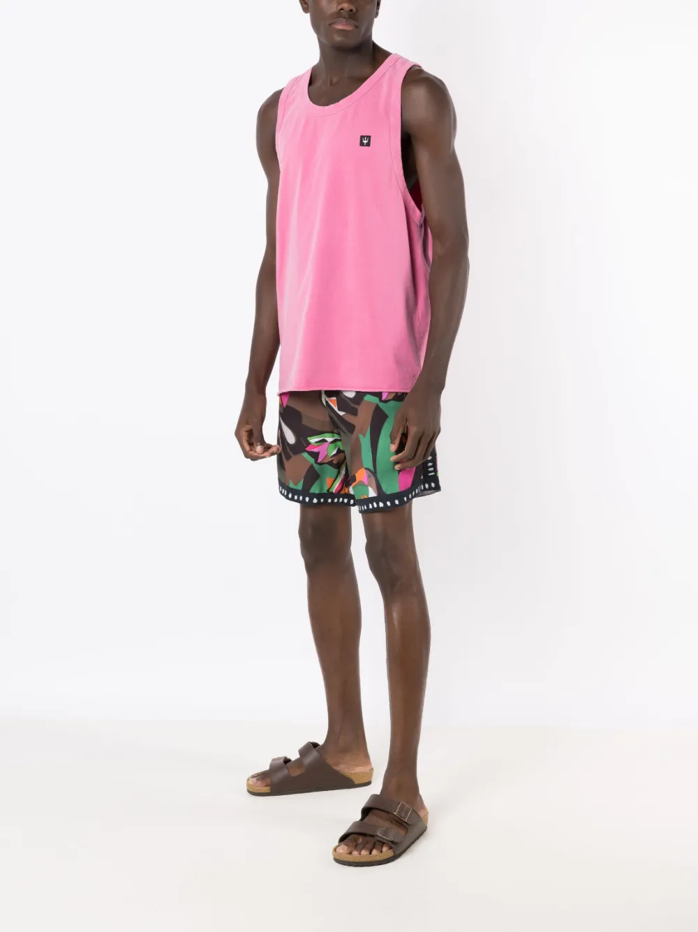 Osklen Tridente tanktop met logoprint - Roze