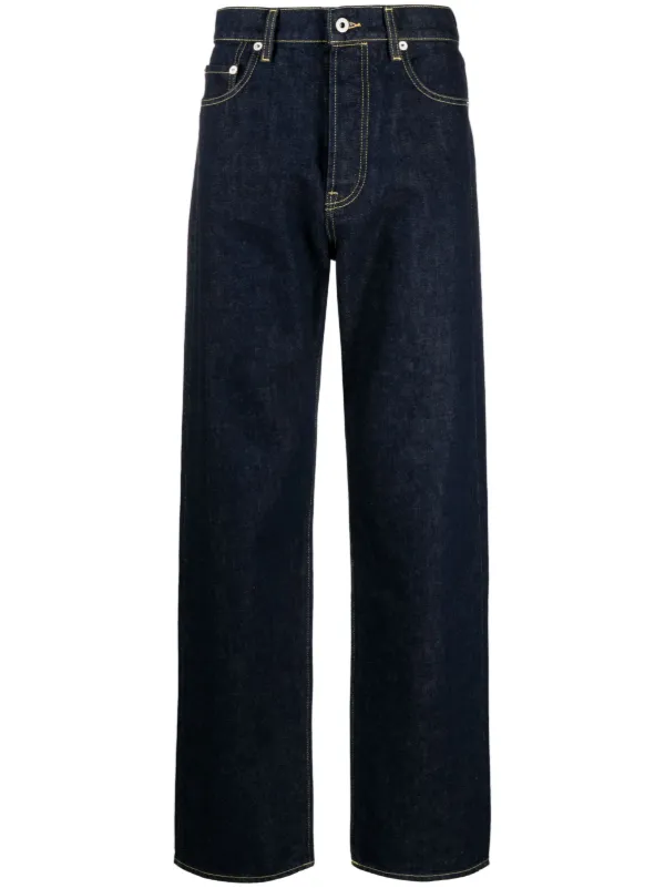 Kenzo Asagao straight leg Jeans Blue FARFETCH AO