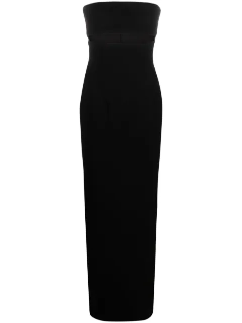 Mônot cut-out strapless maxi dress