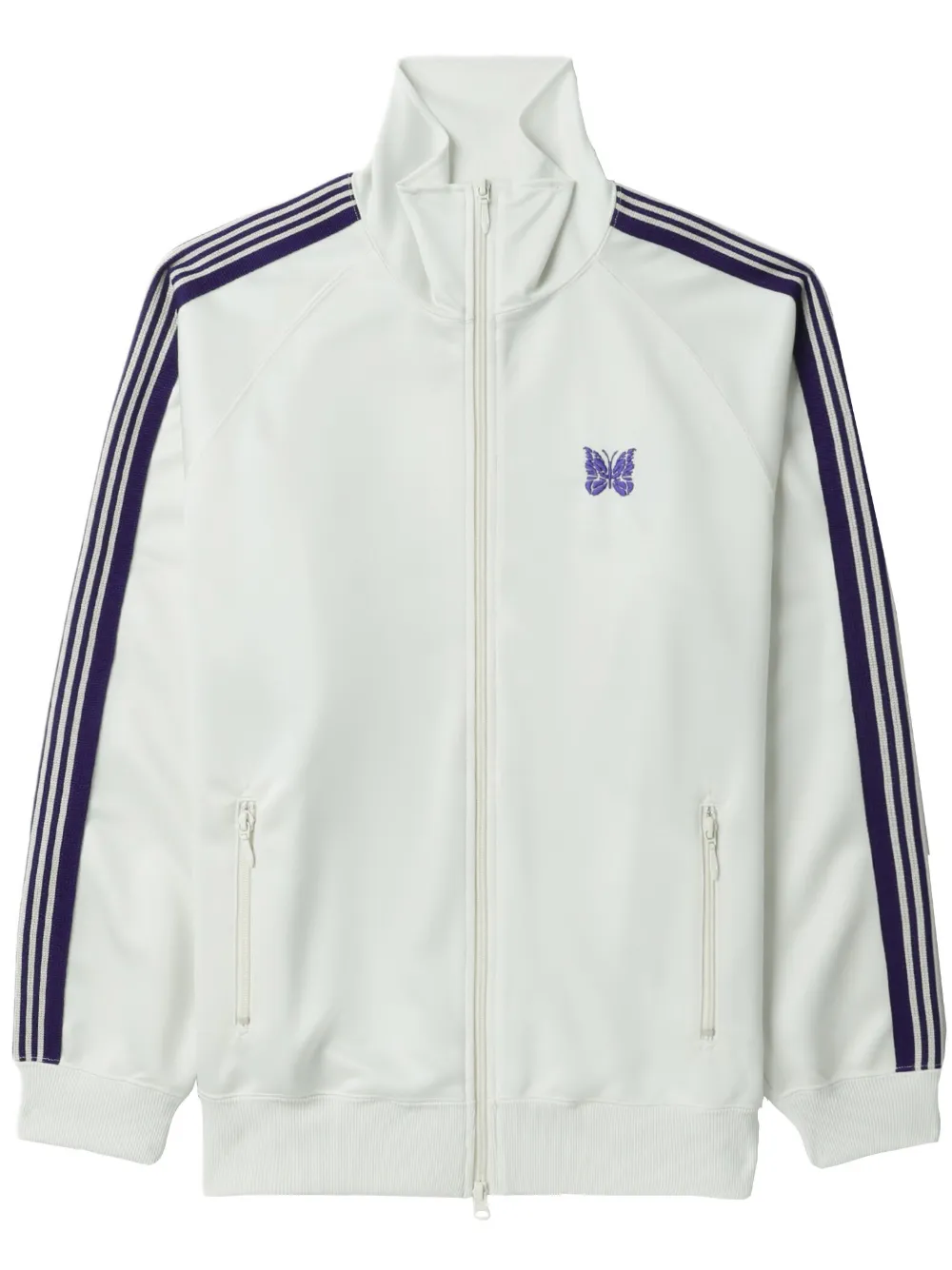 Needles Poly Smooth Track Jacket Ice In White | ModeSens