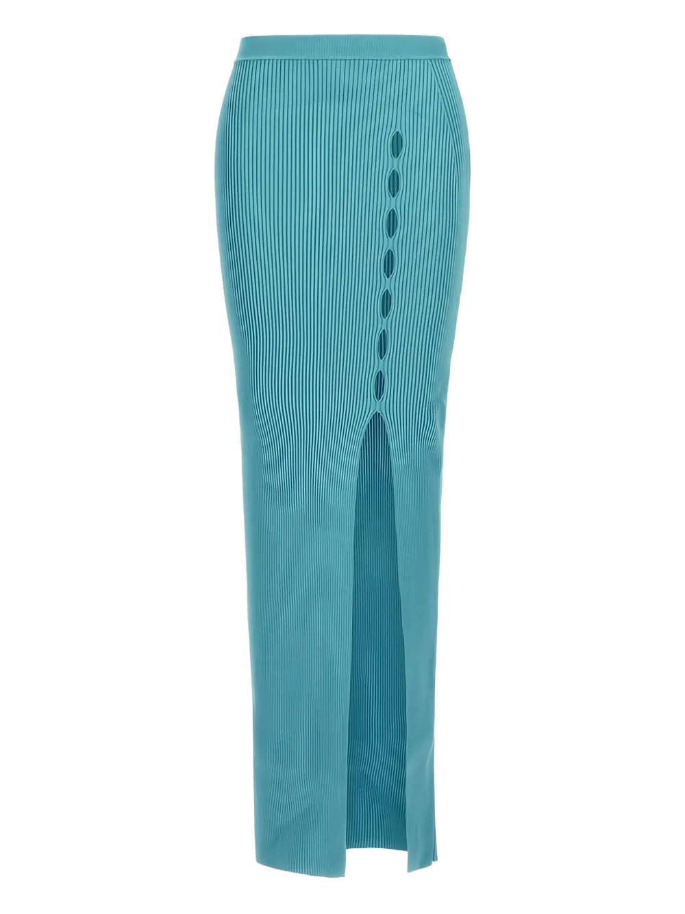 Roberto Cavalli Gonna lunga con spacco laterale - Blu