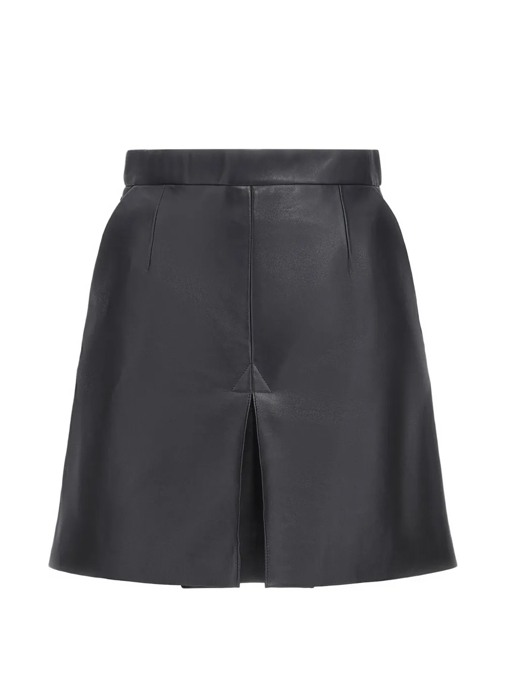 Roberto Cavalli front-slit leather skirt - Nero
