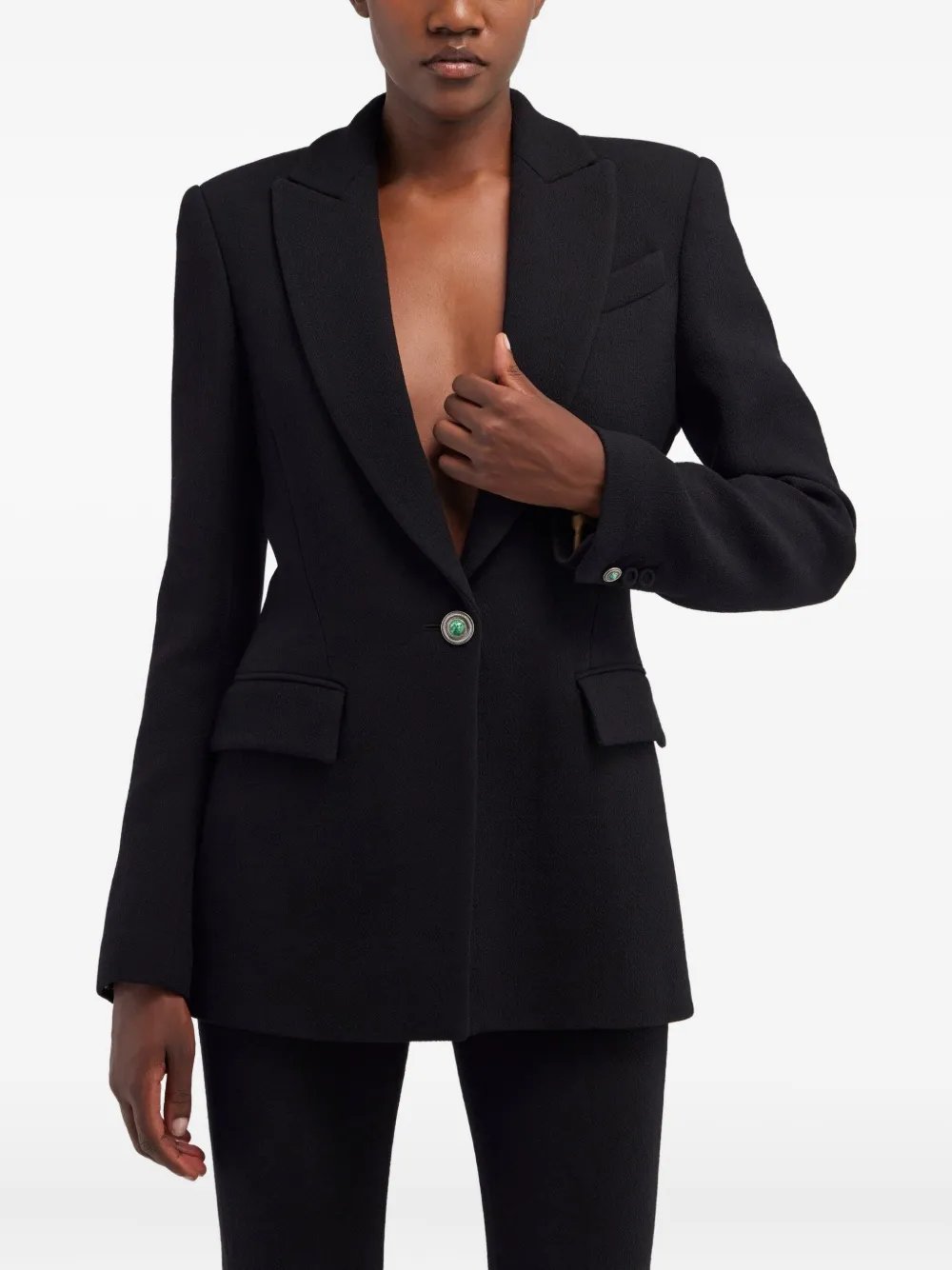  Roberto Cavalli Single-button Blazer - Black 