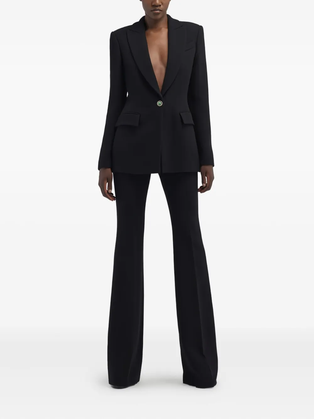  Roberto Cavalli Single-button Blazer - Black 
