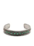 Roberto Cavalli beaded cuff bracelet - Silver