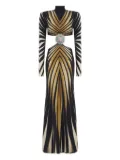 Roberto Cavalli Ray Of Gold-print gown
