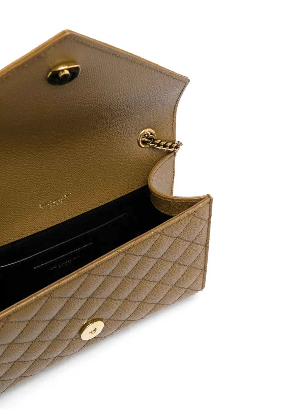 Saint Laurent Small Envelope Crossbody Bag In Brown ModeSens